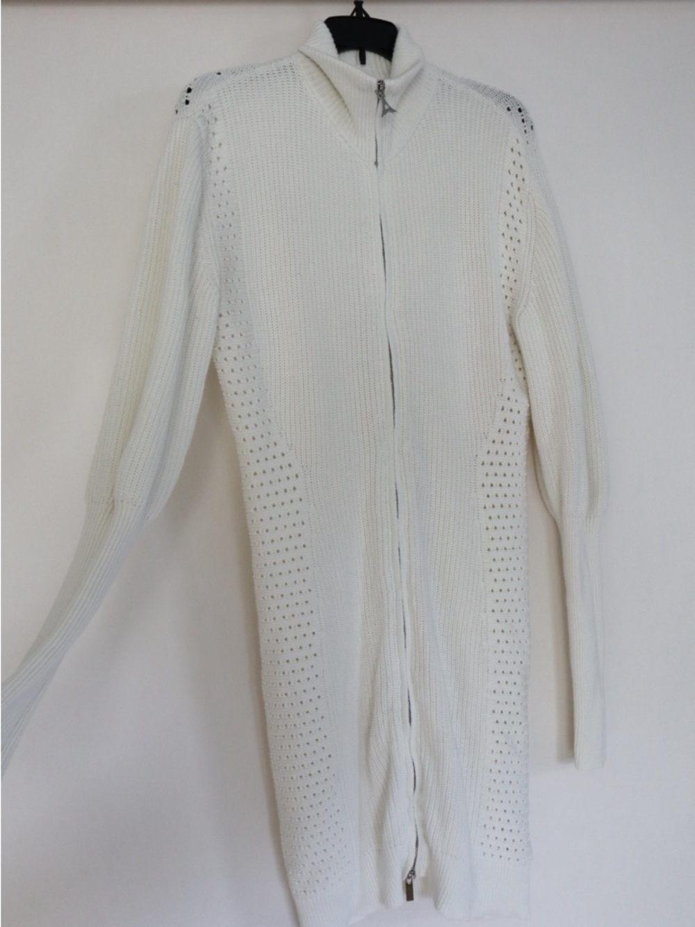 Manière De Voir Zip-Front Ribbed Knit Sweater Dress - Picture 3 of 4